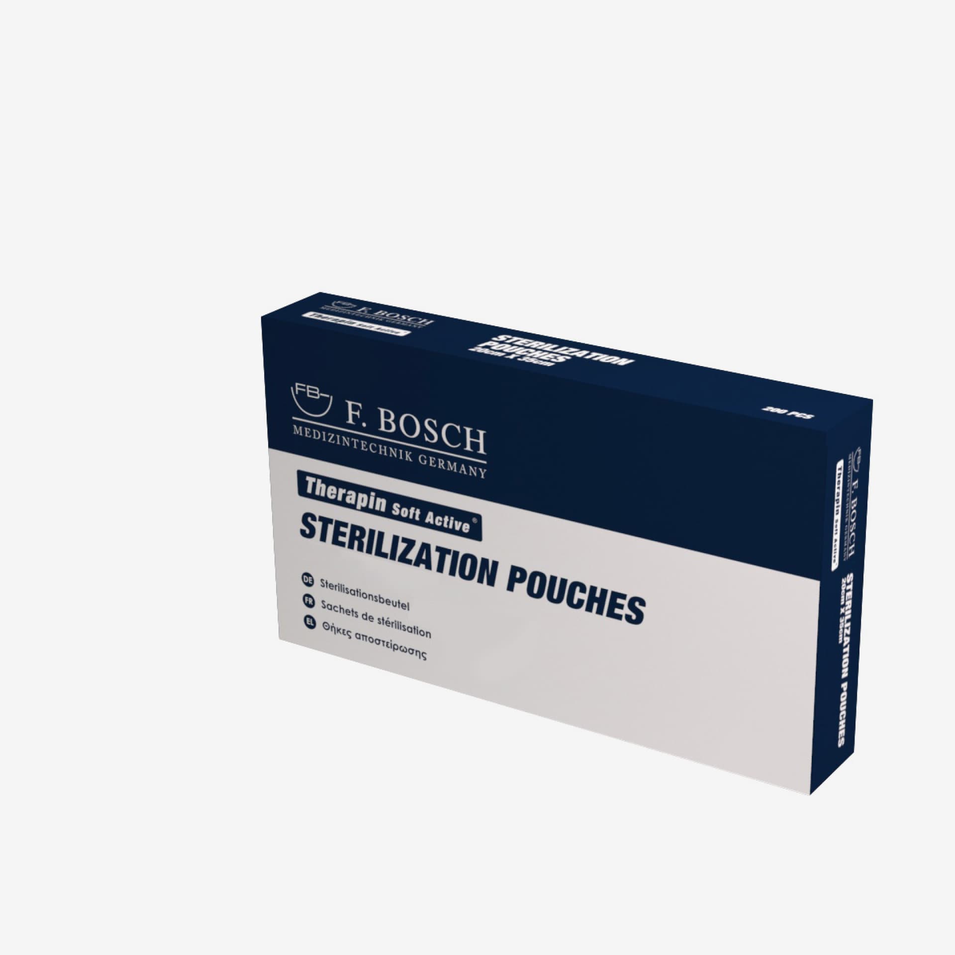 FBHEAL-1040: F. Bosch Therapin Soft Active® Sterilization pouches, 26cmx9cm